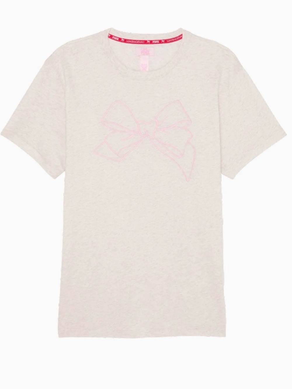 PINK Victoria’s Secret x LoveShackFancy Bow Tee – Size Small – Pre-Owned